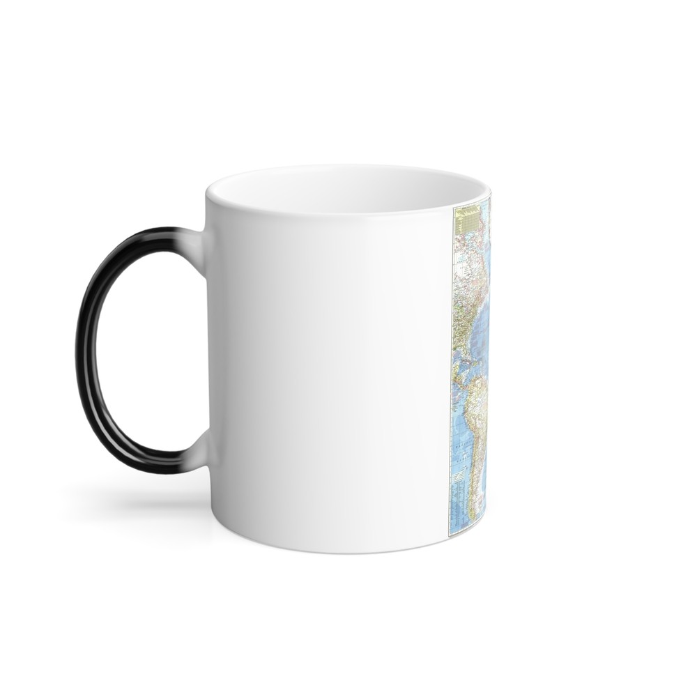 Atlantic Ocean (1955) (Map) Color Changing Mug 11oz