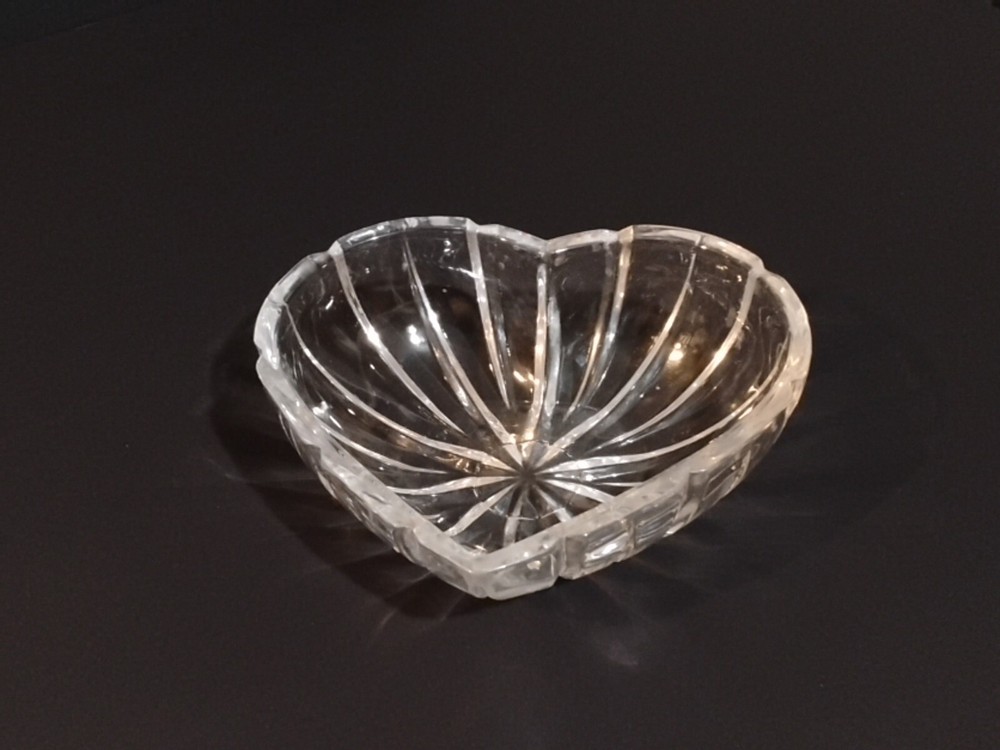 Mikasa Valentine Heart Shaped Crystal Dish