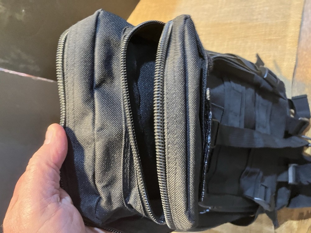 EVATAC Military Tactical Gear Assault Backpack Bag Black Multiple Pockets