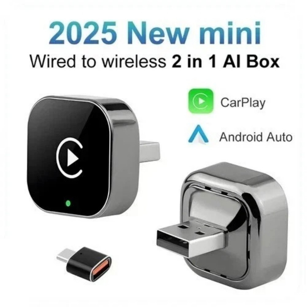 USB Auto Wireless CarPlay Adapter For iPhone Apple Wireless Dongle Plug ＆ Play