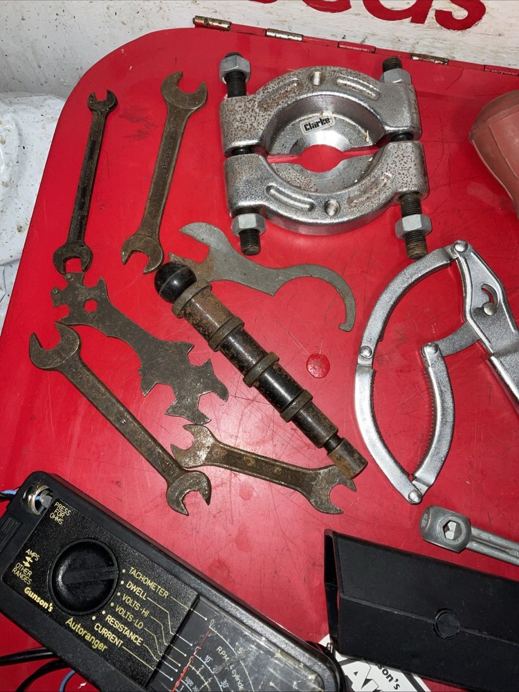 GARAGE WORKSHOP CLEARANCE, TOOLBOX AS FOUND WITH CONTENTS,CLASSIC CAR SERVICING