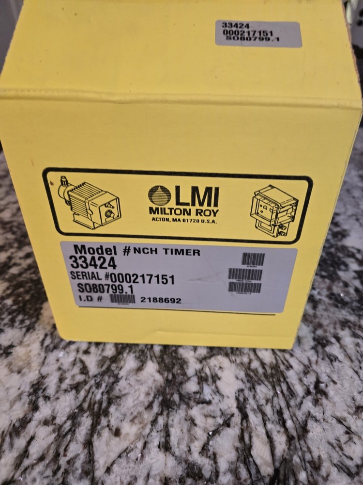 LMI Liquitron Time Switch Controller Model 33424 Liquid Metronics Milton Roy