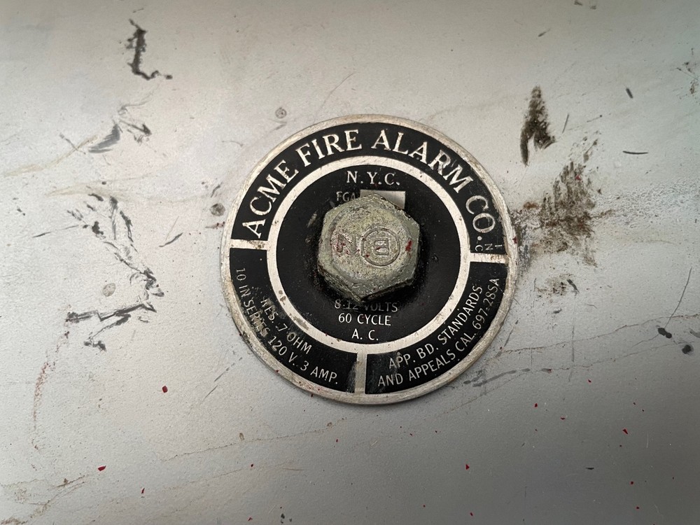 Vintage ACME FIRE ALARM CO School Bell #2