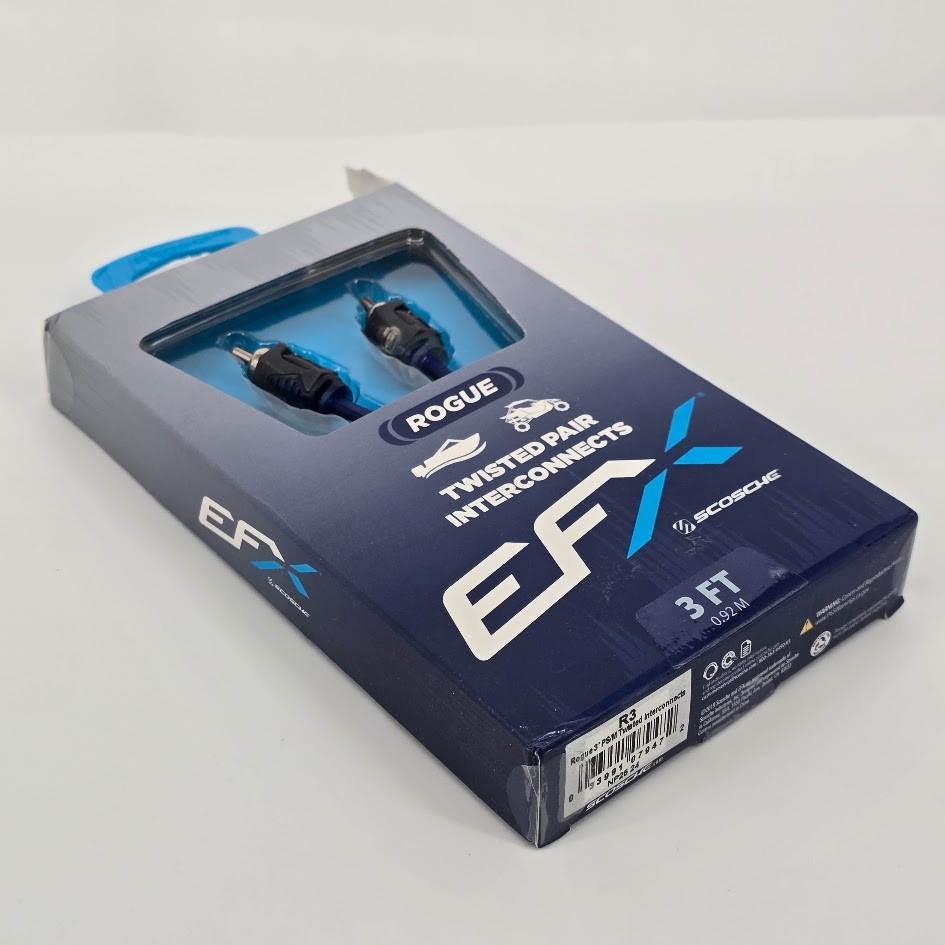 3ft length Scosche EFX Delta Twisted Multi-Core Interconnects