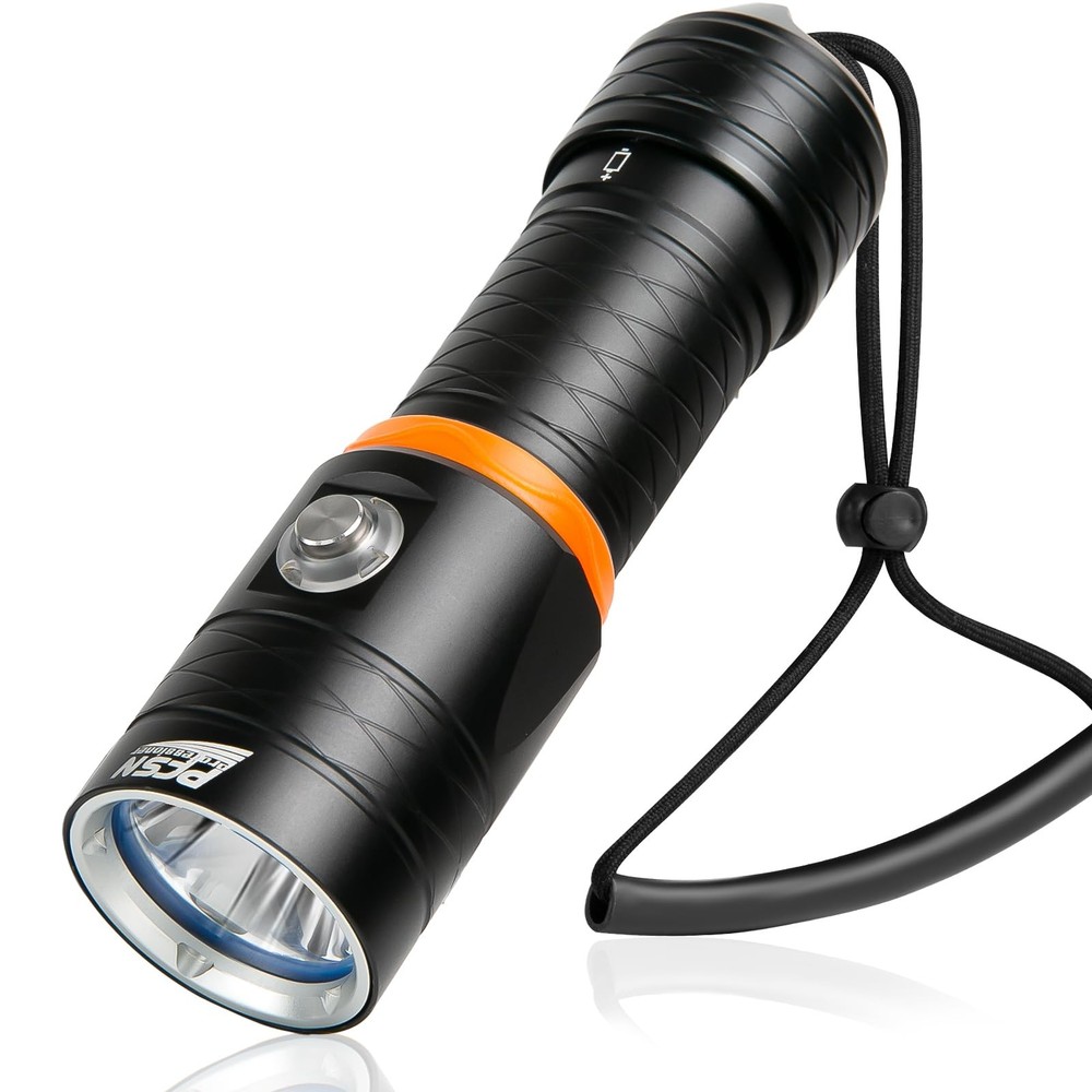 Dive Light Scuba Diving Flashlight - PFSN High Lumens Underwater Flashlight f...