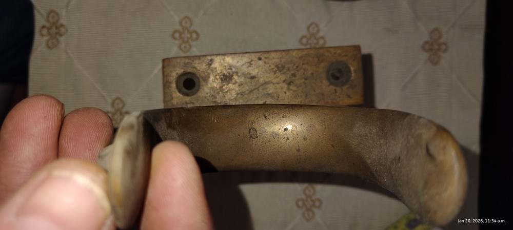 Brass Oar Locks With Gunwall Anchoring Brackets