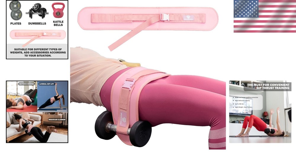 Sleek & Stylish Hip Thrust Belt - Maximum Support for Effective Glute Training