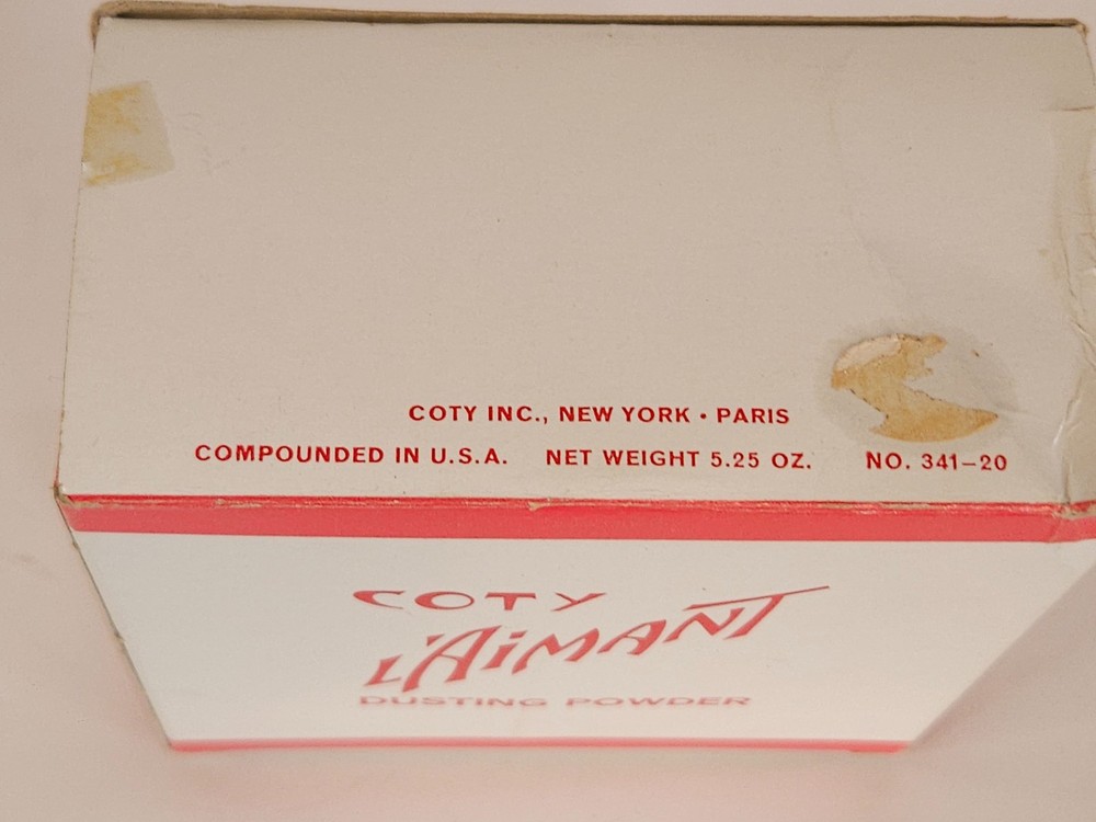 Vintage Coty L'Aimant Dusting Powder Vanity