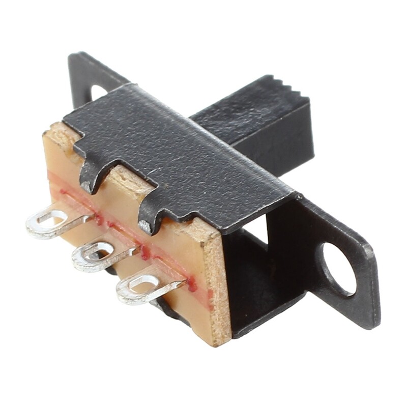 60X Black Format SPDT Sliding Switch E1C1-