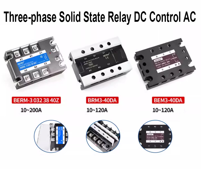 Three-phase Solid State Relay DC Control AC 10A25A40A60A80A100A120A150A200A 380V