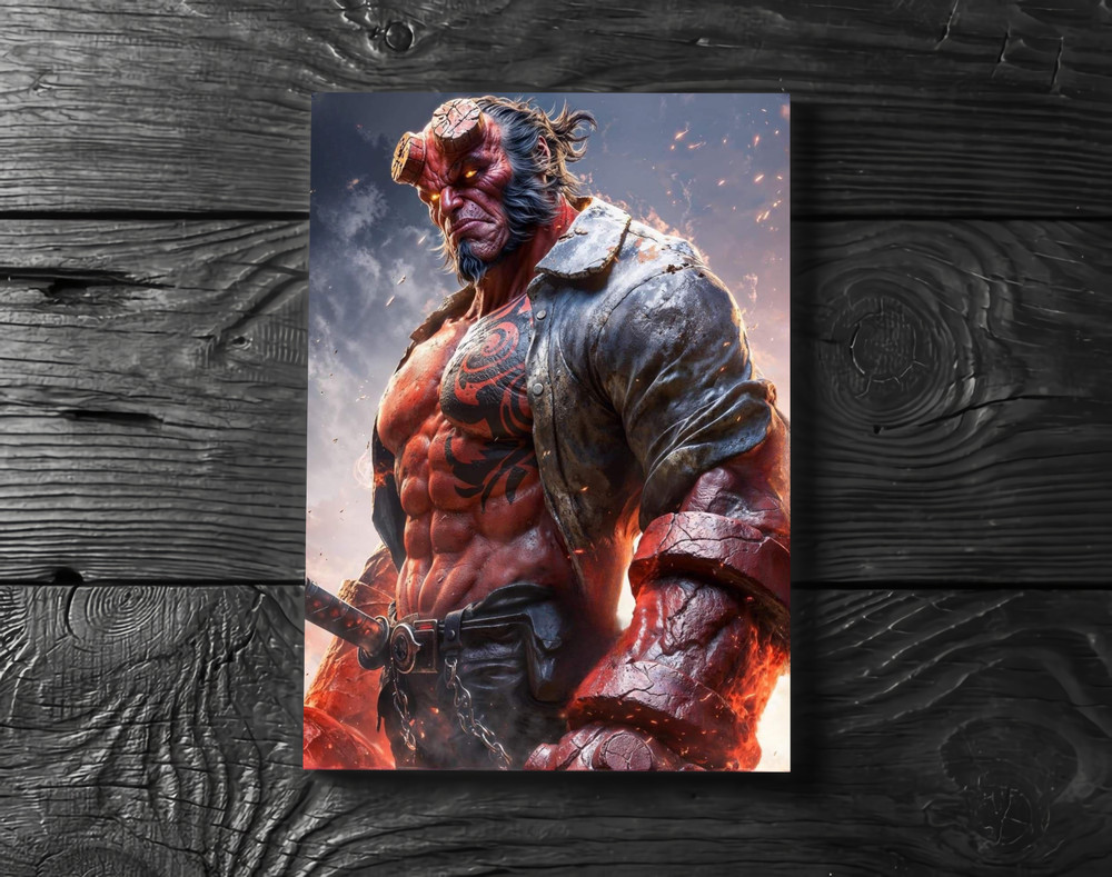 Hellboy Mignola Comic Poster Print - No Frame