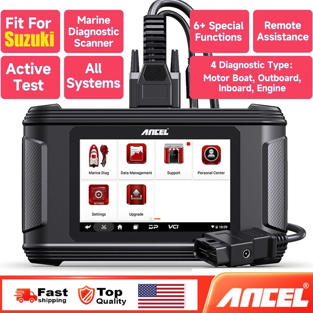 ANCEL MR500 Marine Diagnostic Tool Code Reader Scanner Active Test For Suzuki