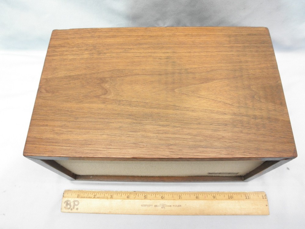 Exceptional 1960s KLH Model Eight Solid Walnut Speaker Only- RADIOORPHANAGE