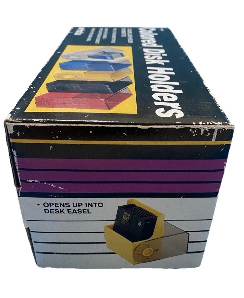 Color-Coded Diskette Holders (5) Each Holds 10 - 3.5 inch Disks