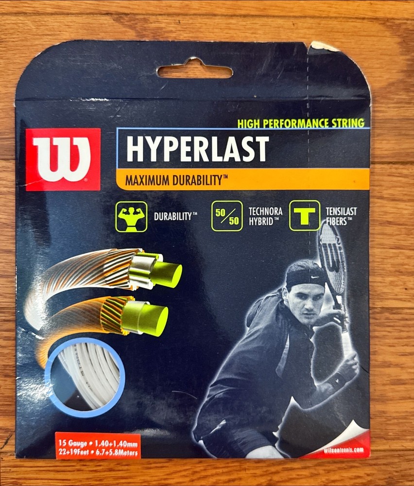 Wilson Hyperlast Tennis String - 15 Guage