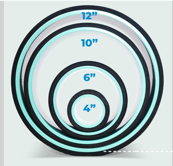 Chirp - Ultimate Back + Neck Bundle | 4-Pack Wheel Foam Roller Set for Back &...