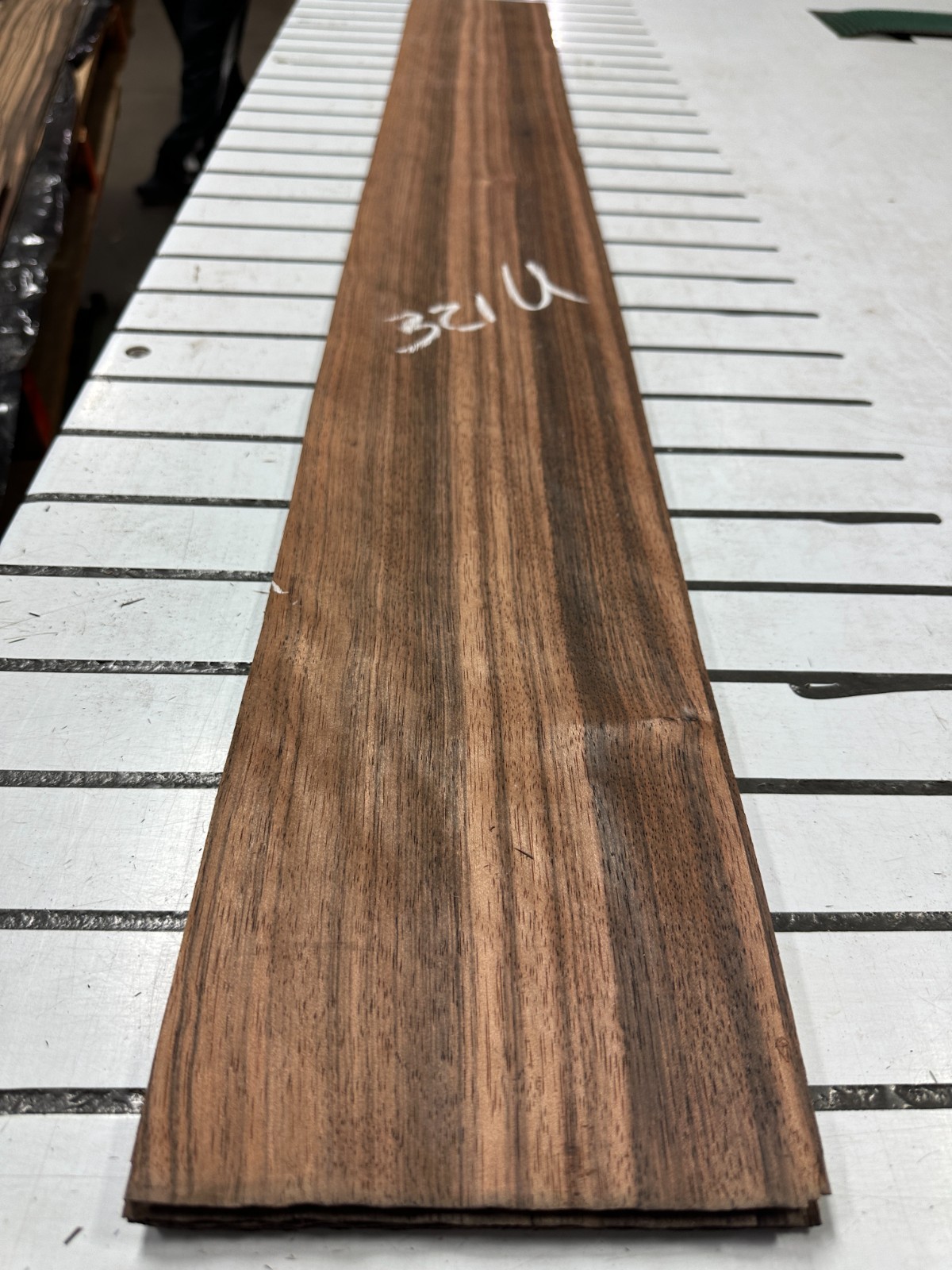 Ebony Raw Wood Veneer 2 sheets 48'' x 6'' 321U