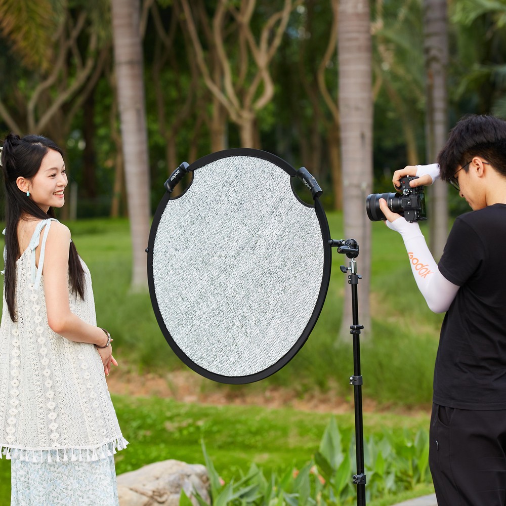 US Godox 55CM W-RFT55 Collapsible Windproof Reflector Portable Diffuser Disc