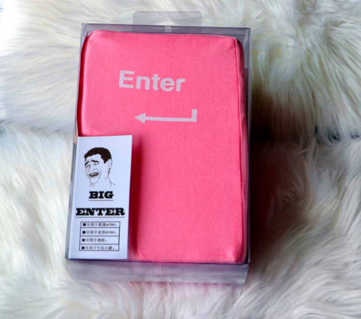 Big enter computer USB large enter key to vent your emotions nap pillow