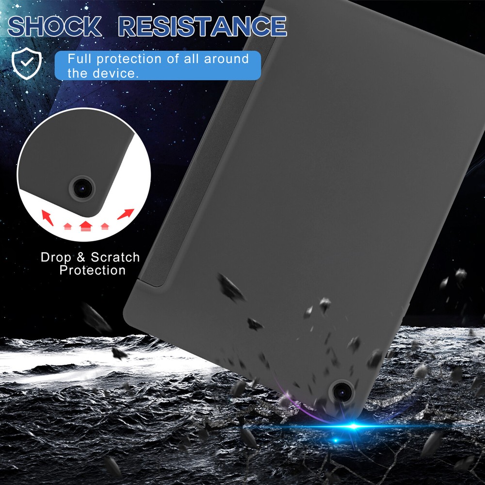 Leather Stand Case for Samsung Galaxy Tab A9+ 11" 2023 - w/ Screen Protector