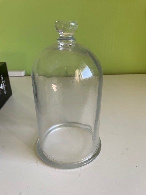 5X9 bell jar with vacuum plate