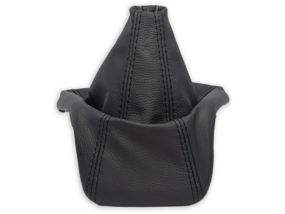 FOR FORD TRANSIT 2013-2017 GEAR SHIFT BOOT GAITER LEATHER STITCHING BLACK