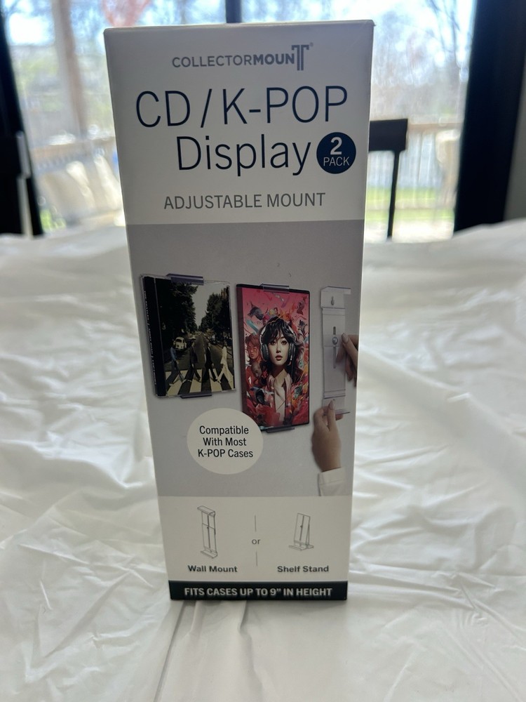 CD / K-POP Adjustable Display Mount - White
