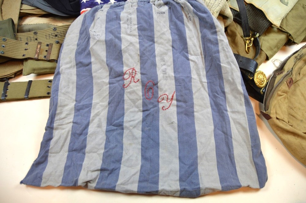 Large WW2 Trunk Grouping to USN US Navy Lt. Commander Late War Okinawa