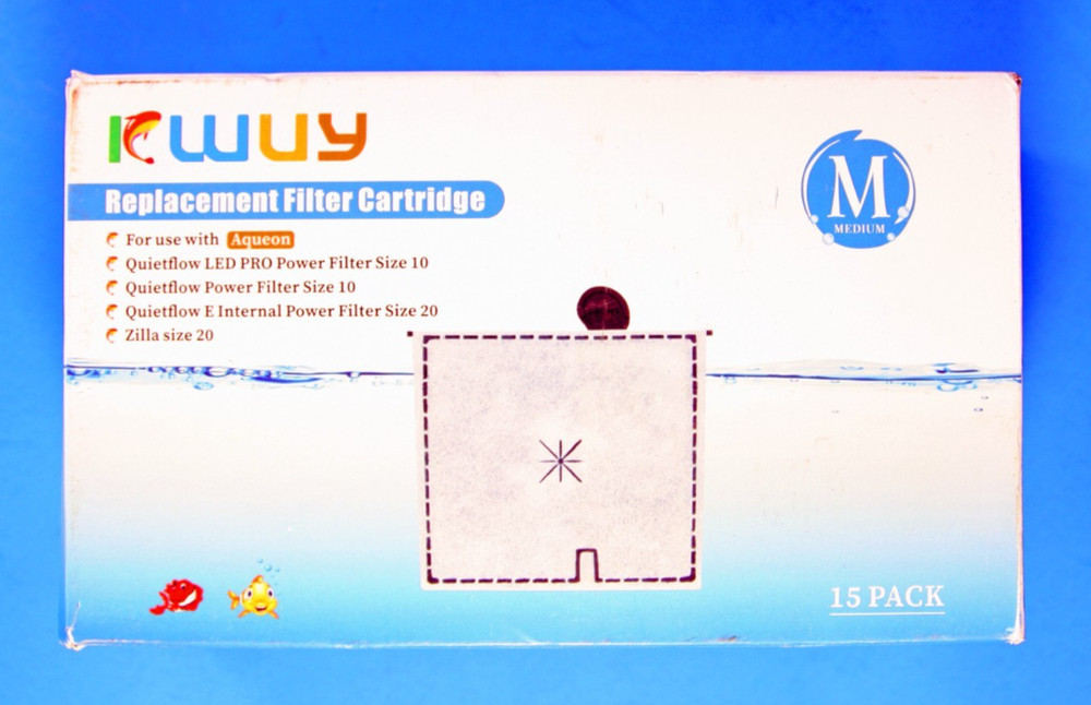Replacement Filter Cartridges for Aqueon Aquarium Fish Tank Medium 15 Value Pack