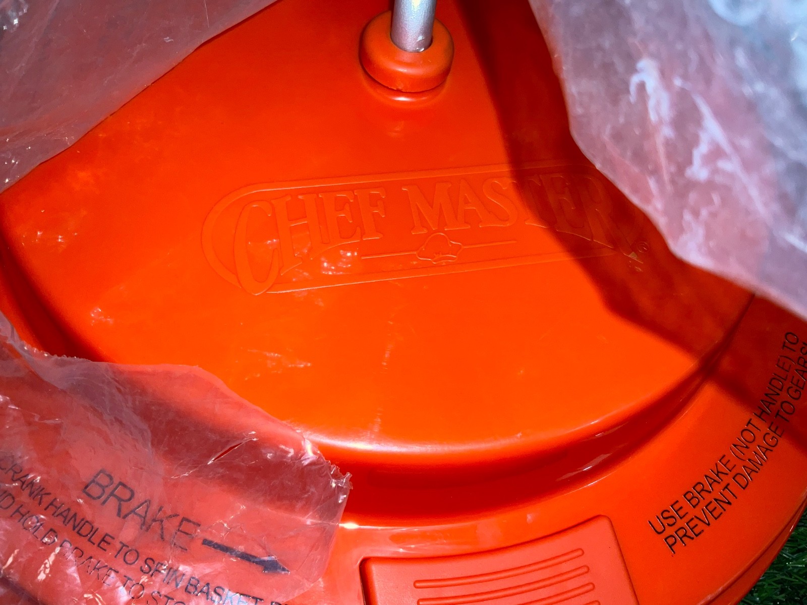 Chef-Master 5 Gallon Salad Lettuce Spinner LID ONLY NO TUB Dryer, New 1670 5C