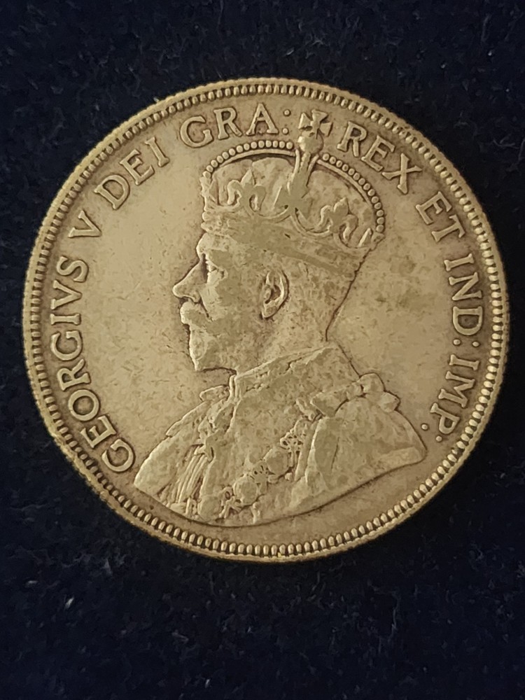 1936 Canadian 50 Cents Silver Coin