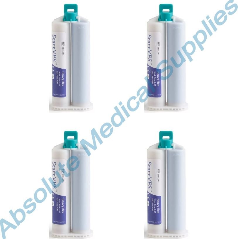 *4-Pack* Start VPS Impression Material Heavy Flex 50mL Cartridges 80013-01