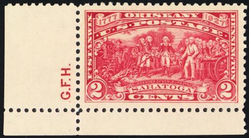 644, Mint NH 2¢ W/Initials XF/Superb - PSE Graded 95 Certificate * Stuart Katz