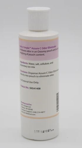 Safe n' Simple Assure C Odor Eliminator Clear Bottle