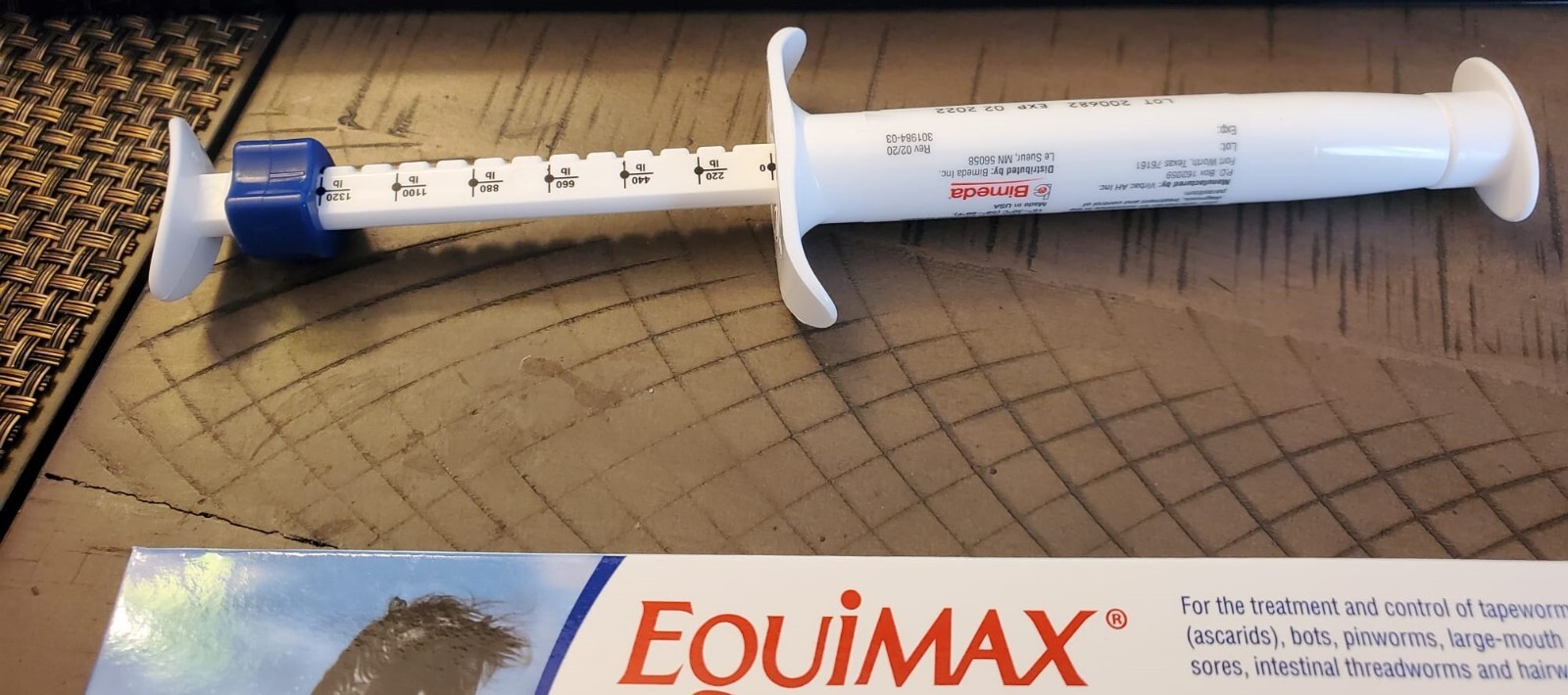 New Box Paste Horse Dewormer Apple Flavor Exp 1/2025 dur-vet equi max wormer