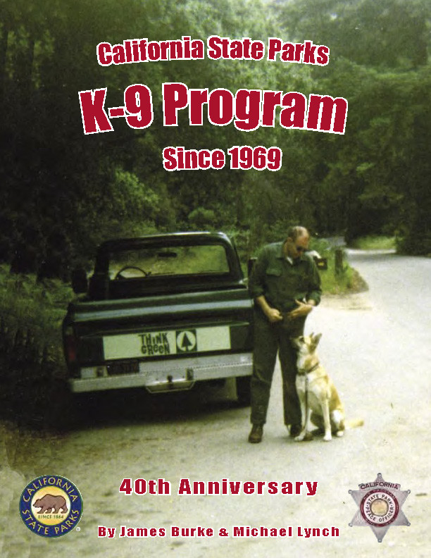 California State Parks - K9 Program star badge Patch - Canine Ranger Hook & Loop