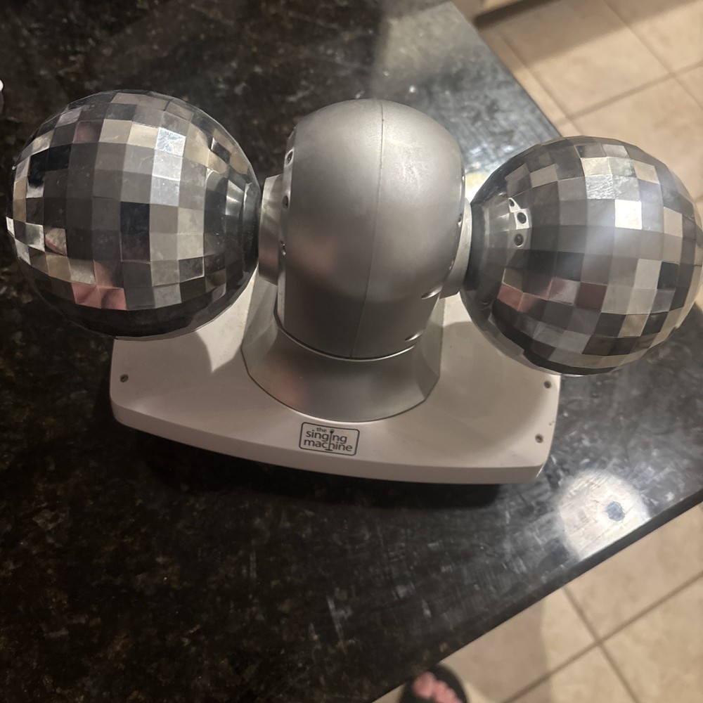 2 Spinning Disco Balls ~4 Inch The Singing Machine