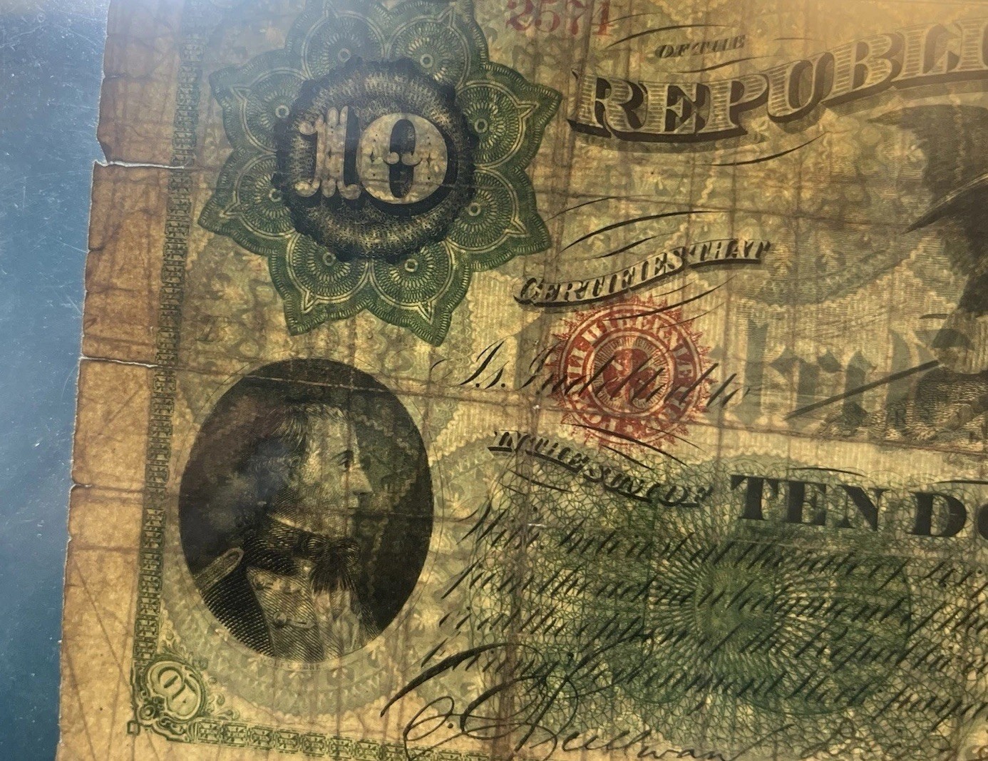 Fenian Irish Republic of Ireland Type II Issue $10 Dollars