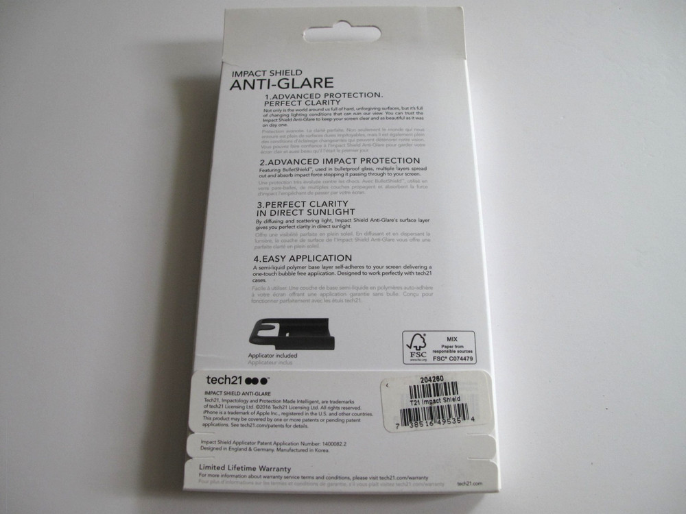 Tech21 IMPACT SHIELD Anit-Glare Screen Protector For iPhone 7/ 8/ SE (2nd Gen)