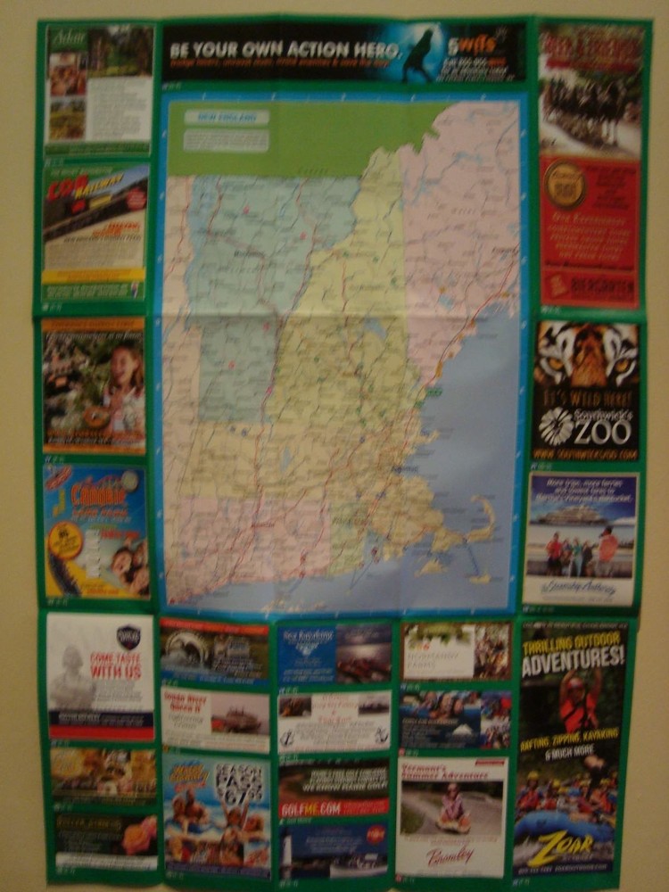 NEW ENGLAND MAP ATTRACTIONS & ENTERTAINMENT 2017 2018