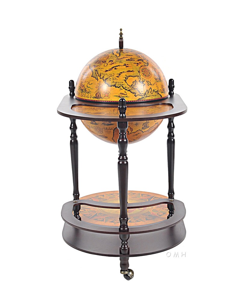 Exotic Globe drink trolley Red
