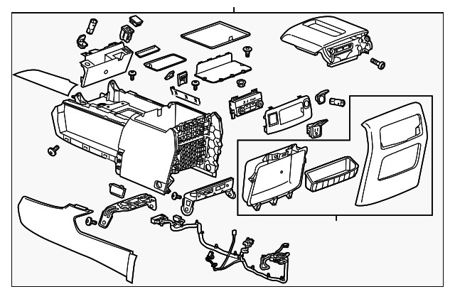 Genuine GM Console Assembly 23491264