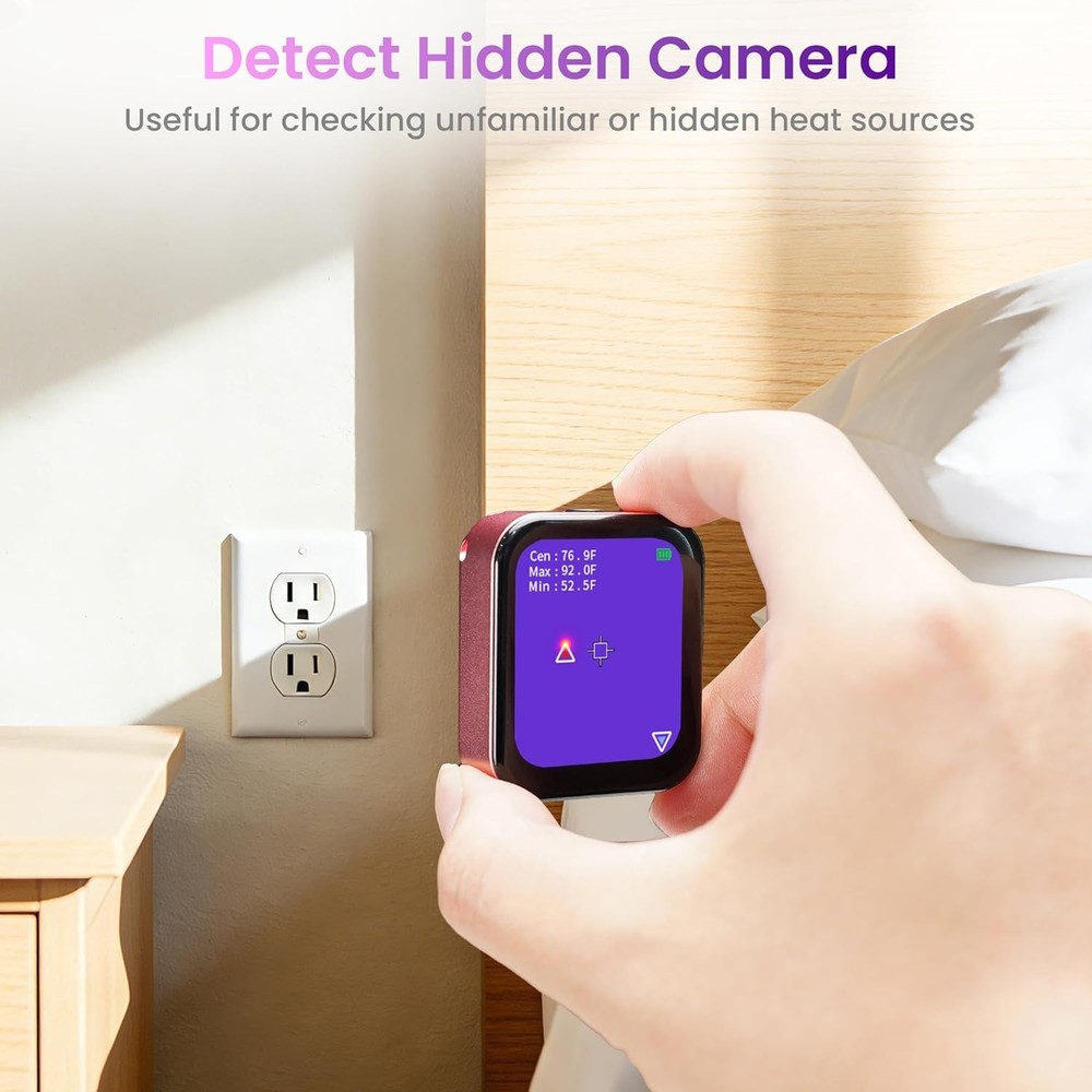 ANXTECH Mini Thermal Imaging Camera Pink for Beginner IR Resolution 80*60