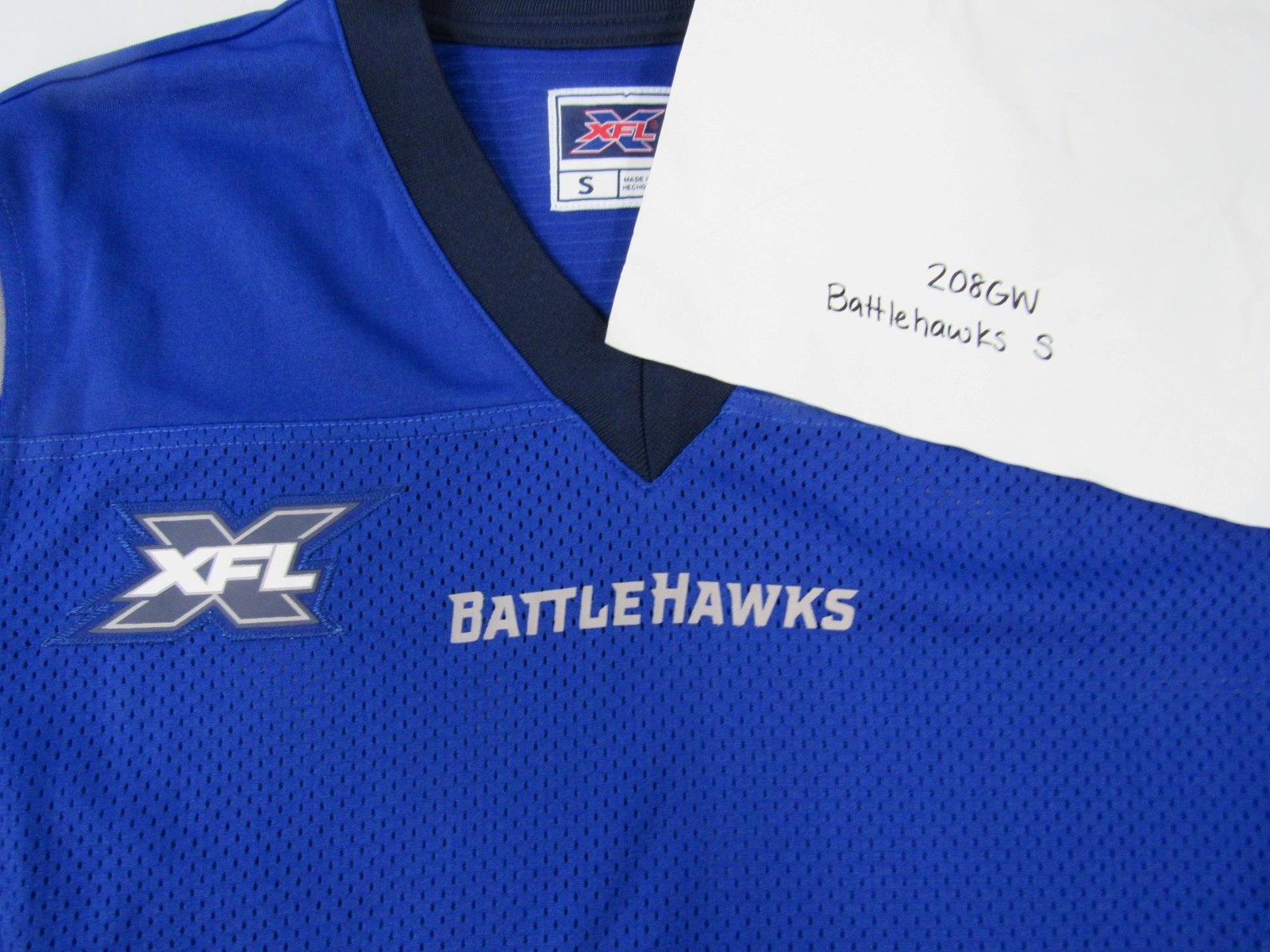 New XFL St. Louis Battle Hawks Mens Sizes S-M-L-XL-2XL-3XL Blank Football Jersey