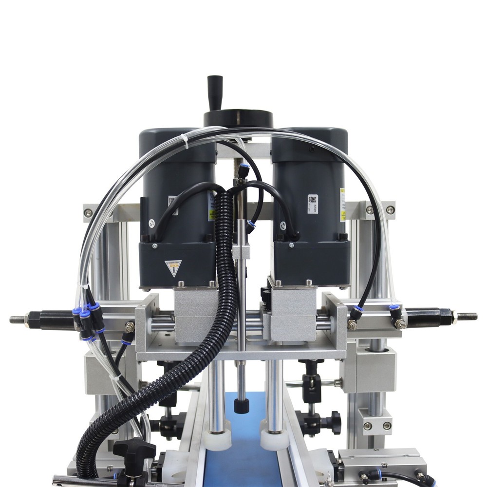 110V Automatic Desktop Conveyor Capping Machine with Touch Panel 20~60bot/min