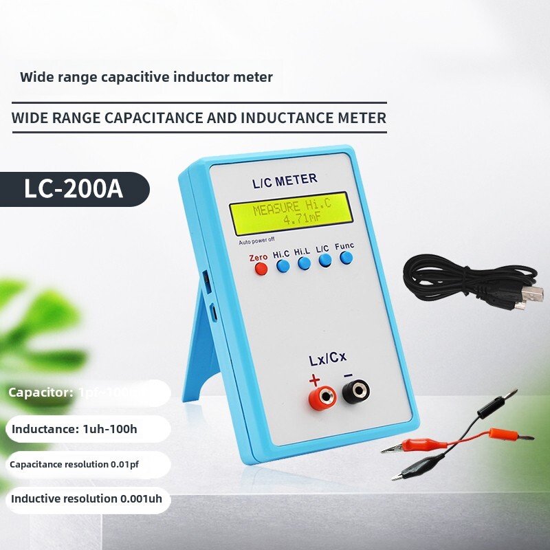 LC‑200A Handheld L/C Meter Electric Multimeter Inductance Capacitance Meter