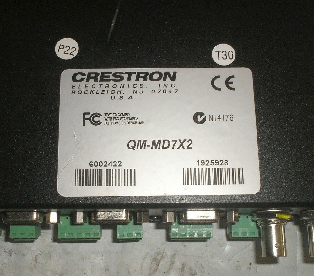 Crestron QuickMedia Media Matrix Switch QM-MD7X2 - Guaranteed Working