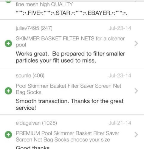 Filter Saver Swimming Pool Skimmer Filter Nets -fine mesh high QUALITY