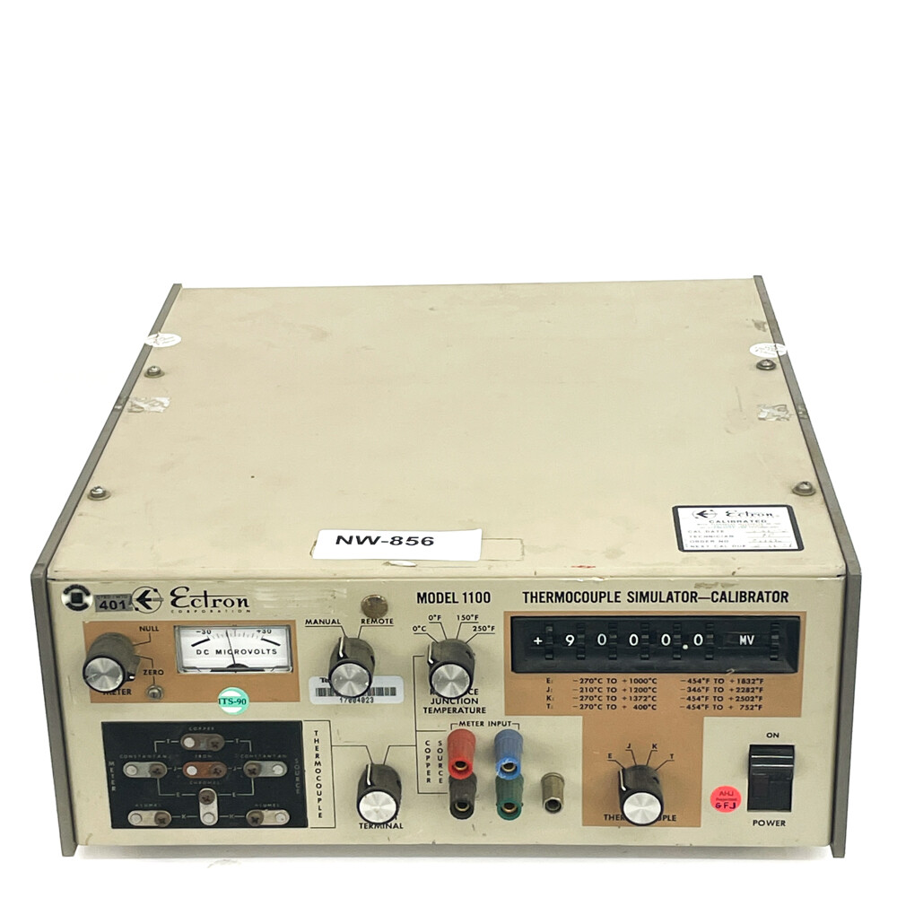 Ectron Model 1100 Thermocouple Simulator Calibrator with 4 TC Types - 1100CFM376