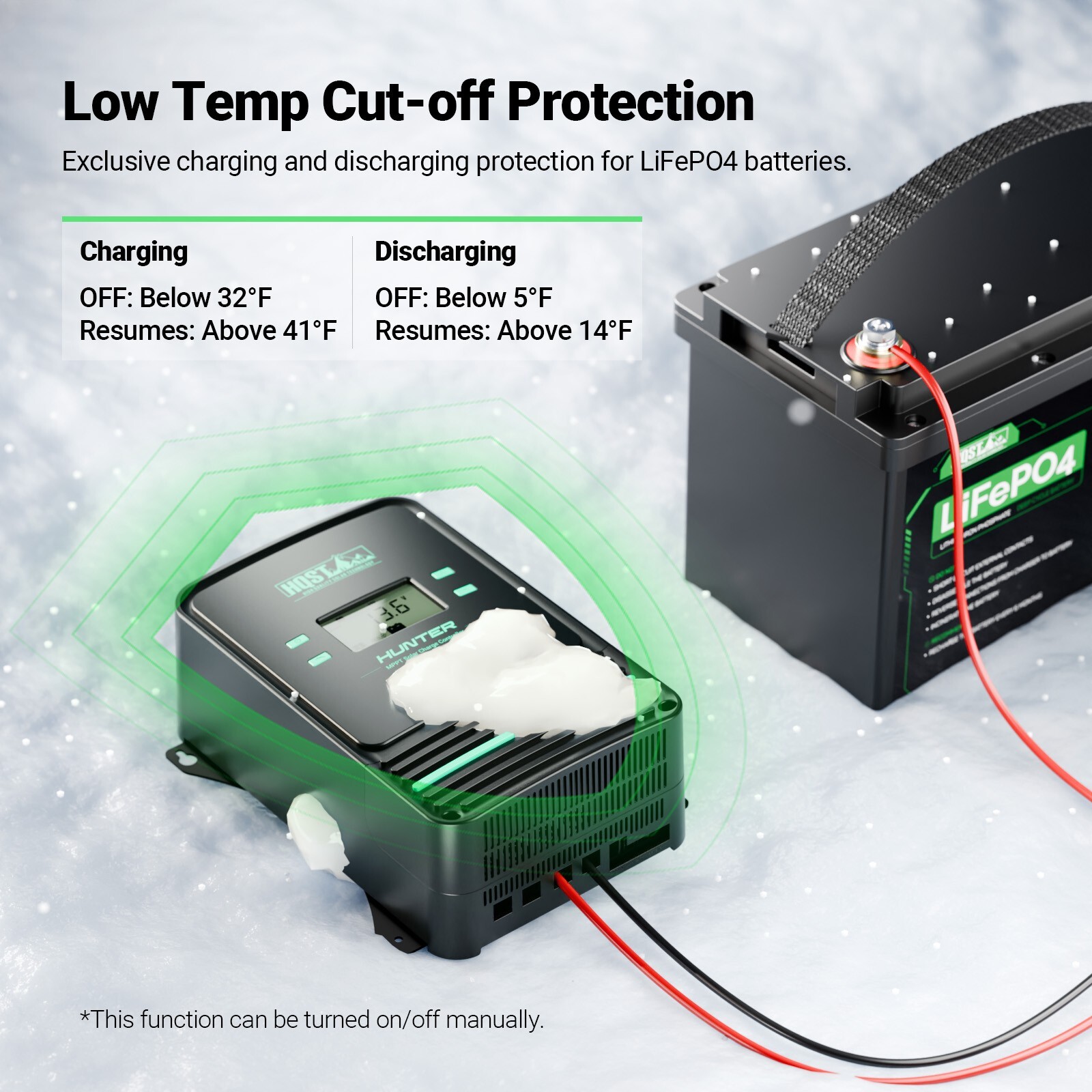 HQST 12V/24V/36V/48V 100A MPPT Solar Charge Controller with Smart APP Control